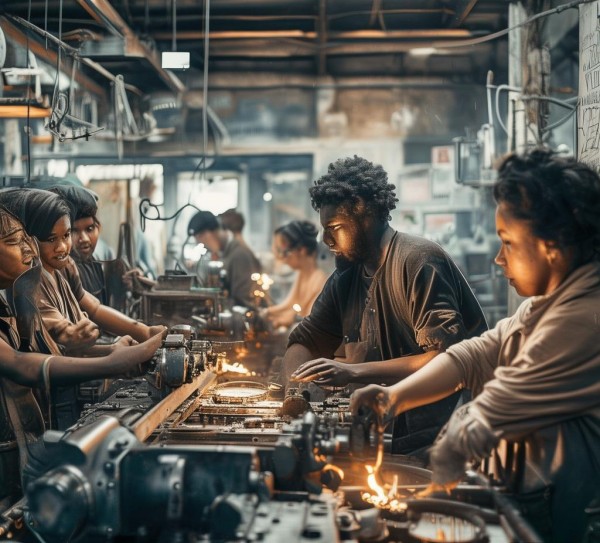 车间文化，四射的创新与团结的完美结合