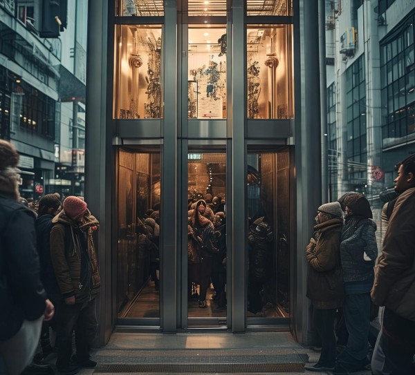 电梯的力量，传递温暖与力量