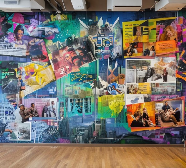 企业文化视觉表达墙 企业文化视觉表达墙