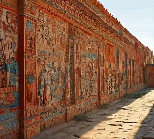 文化墙传承文明成就辉煌