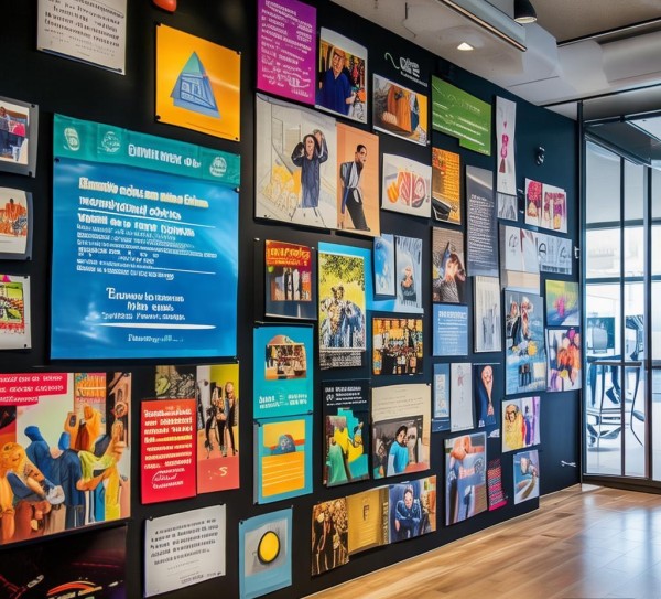 企业文化展示墙，传递企业精神