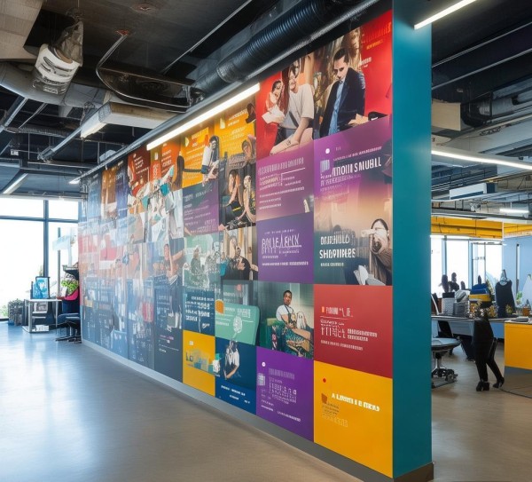 企业文化墙，视觉与实际执行的结合