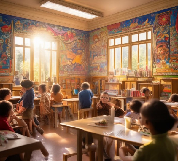 学校文化，温暖的港湾，温暖而有教育的意义