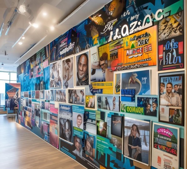 企业文化墙，核心载体