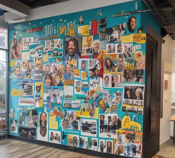 企业文化墙，员工成长的见证者