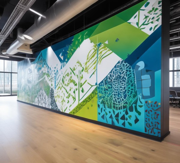 企业文化喷绘设计案例范文