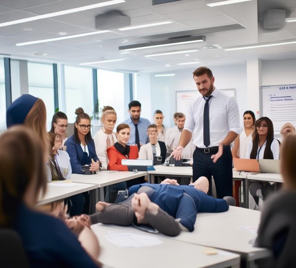 企业进行急救培训