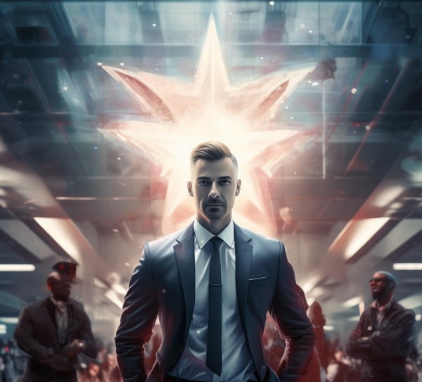 企业文化之星，领导力的象征与力量