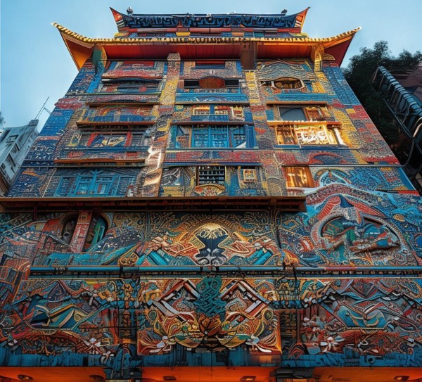 文化之光，外墙文化设计案例解析