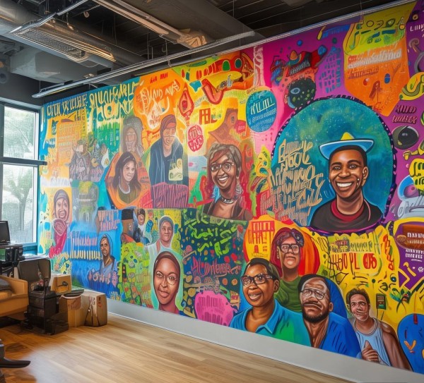 企业文化墙，温暖企业精神的象征