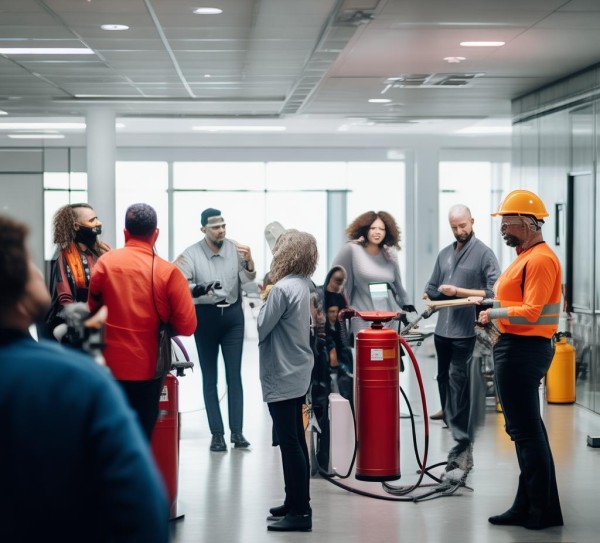 企业员工消防培训，安全知识普及，责任担当，提升员工素质