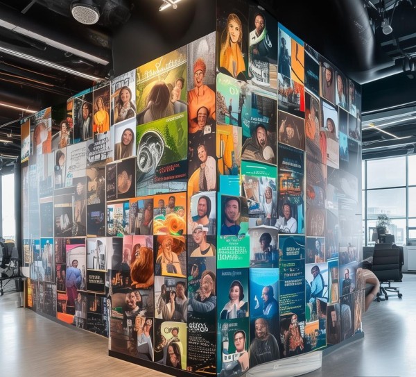 企业文化墙，企业精神的可视化象征与实践