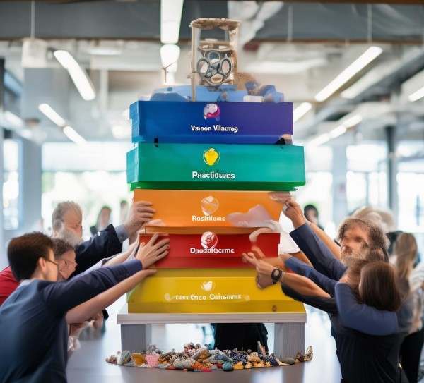 构建企业精神的案例文化，四层架构的系统构建